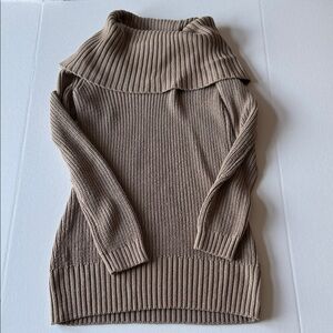 Divided Women's Cowl Neck Sweater in Brown